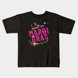 Mardi Gras squad Kids T-Shirt